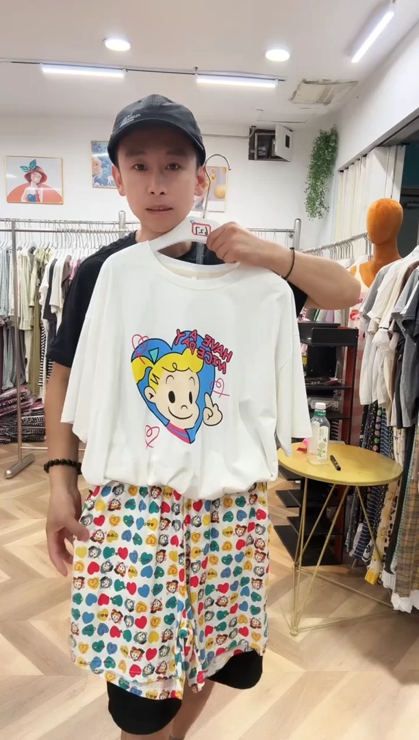 棉短裤套装160斤以下