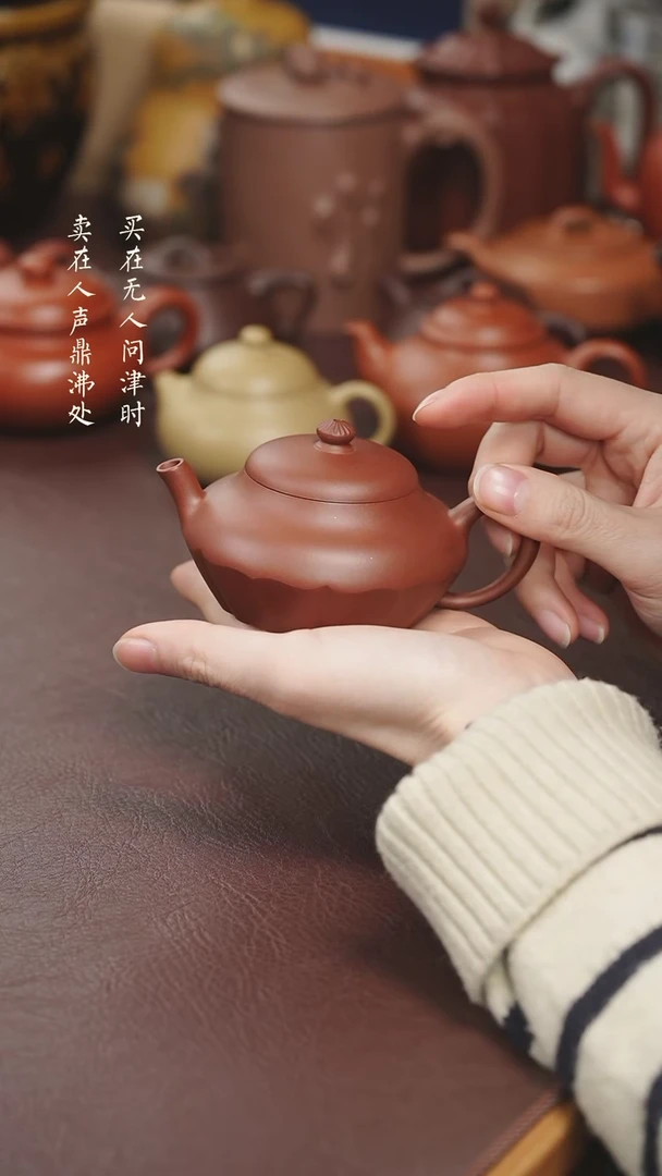 【闪购商品】紫砂茶壶拾珍堂红皮龙裳合