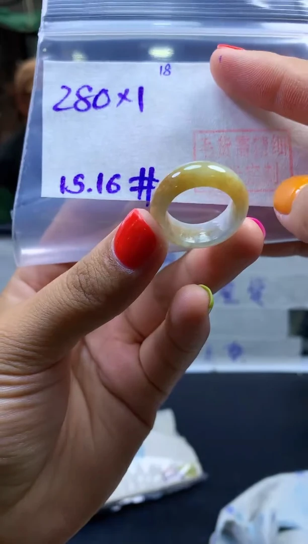 定制翡翠未镶嵌戒圈#280元-毛货需精细抛光