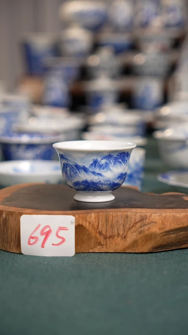 摆件瓷695全手工手绘茶器