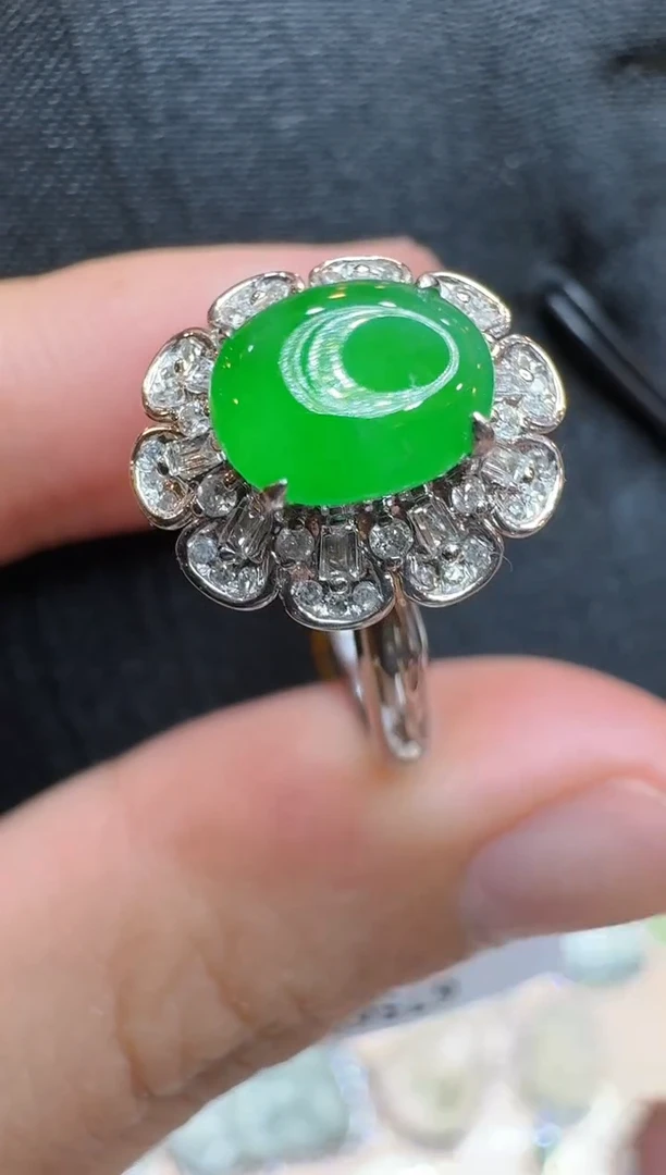 【闪购商品】翡翠戒指18K金镶嵌多样性团购发一件