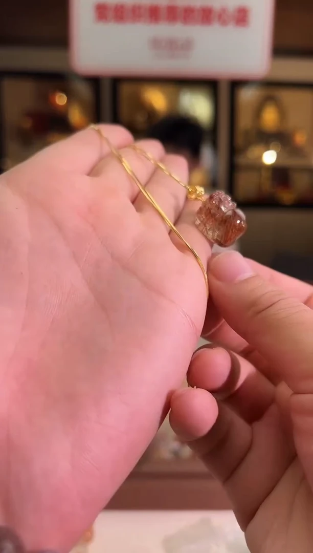 吊坠(赠链)未镶嵌水晶黑金超七貔貅（多样性发一）