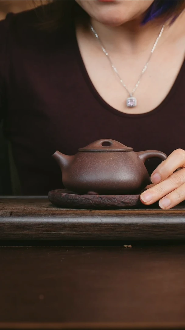 茶壶紫砂艺品紫砂 精选底槽清 景舟瓢210cc