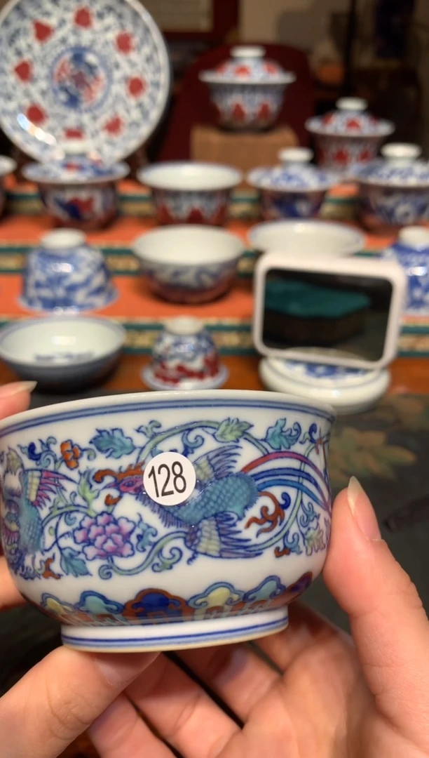 哈*米128斗彩主人杯CL103