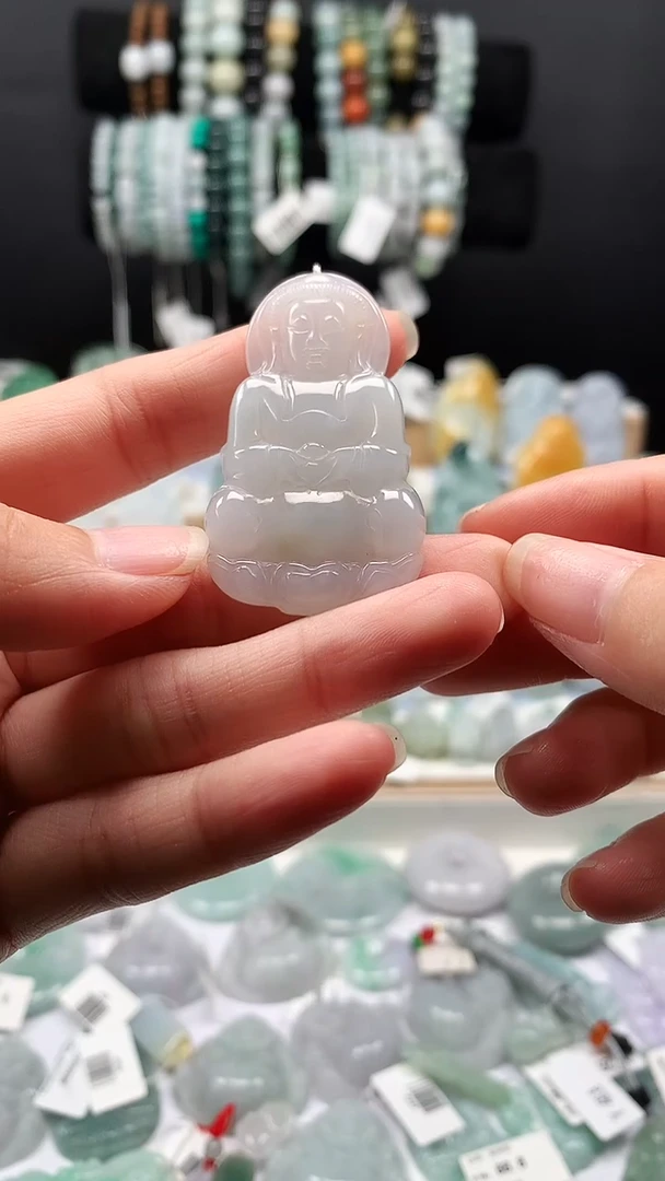 吊坠(不含链)未镶嵌翡翠29正装观音