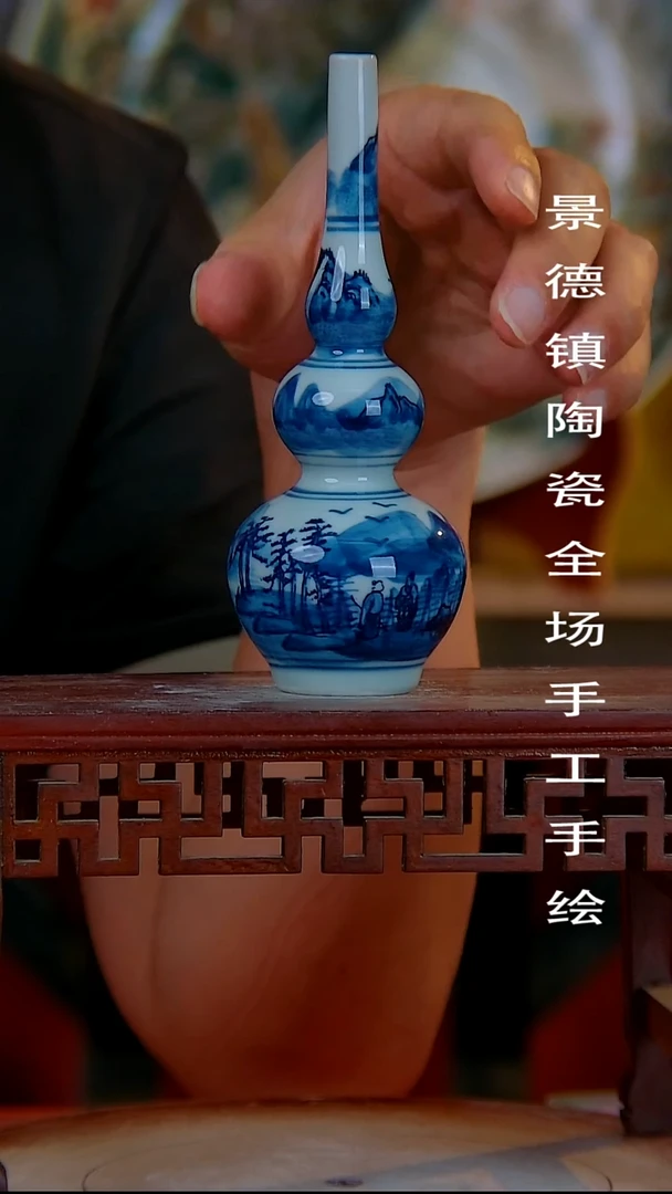 摆件手景德镇陶瓷 全场手工绘