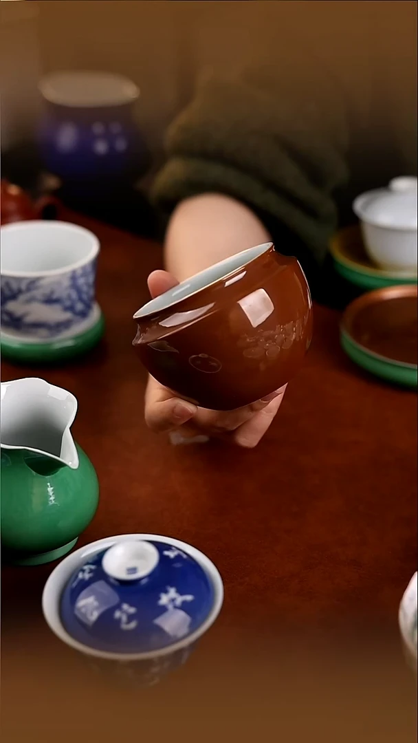 忘言~紫金釉小建水