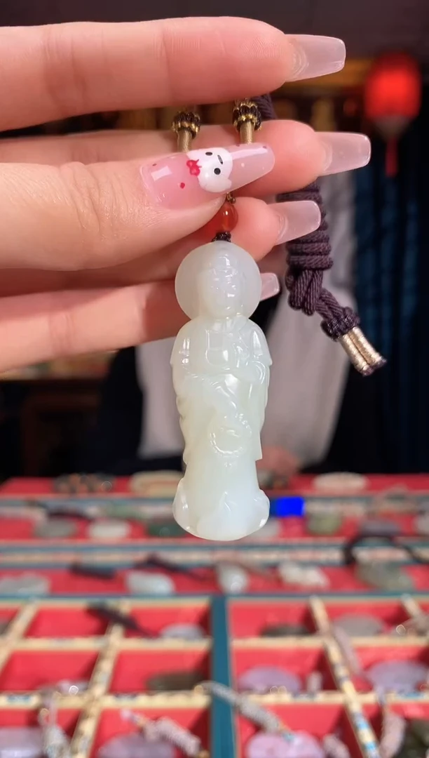 【闪购商品】和田玉颈饰未镶嵌站观音