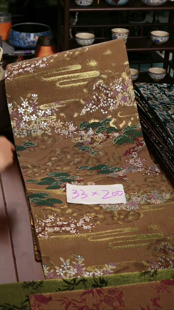 【西阵织世外桃源单面】中国风干泡织锦茶席33*200