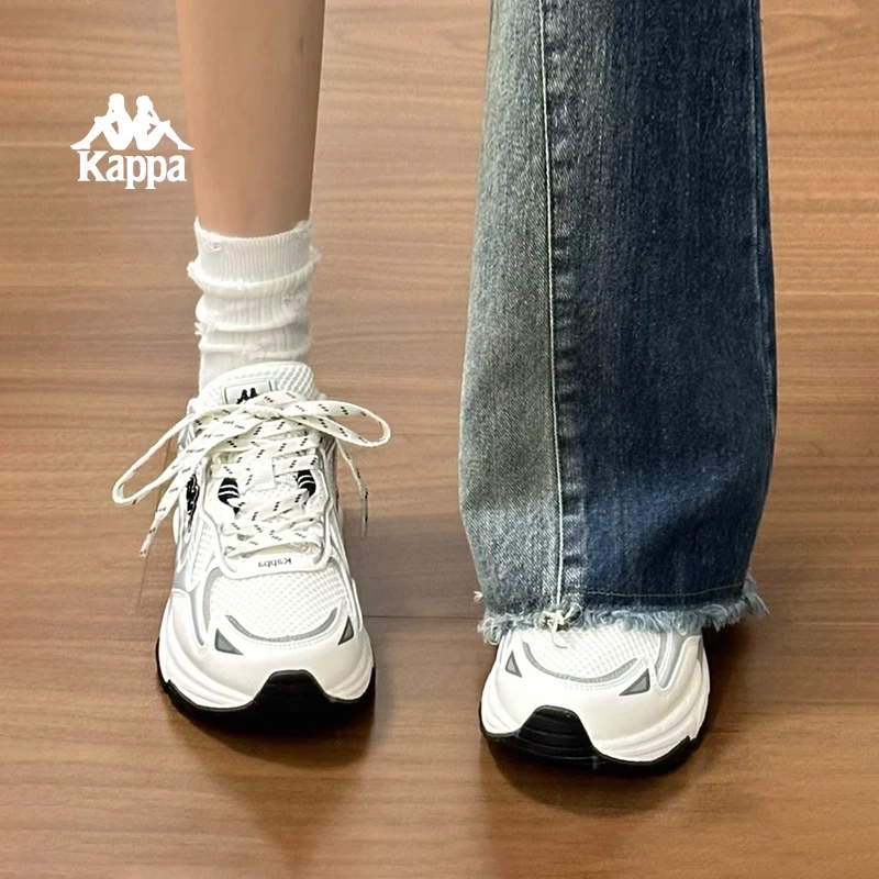 Kappa卡帕老爹鞋男女运动跑步鞋透气网面百搭休闲鞋子K0DU5MG08CJ