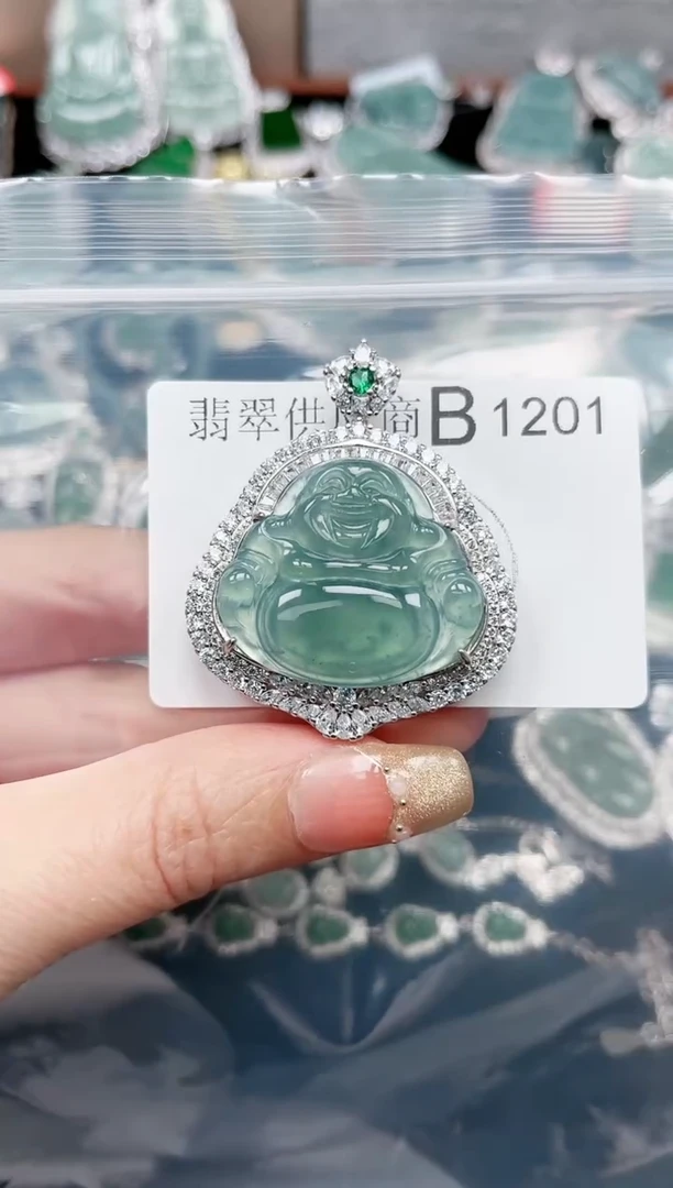 【闪购商品】翡翠颈饰未镶嵌1201赠皮绳