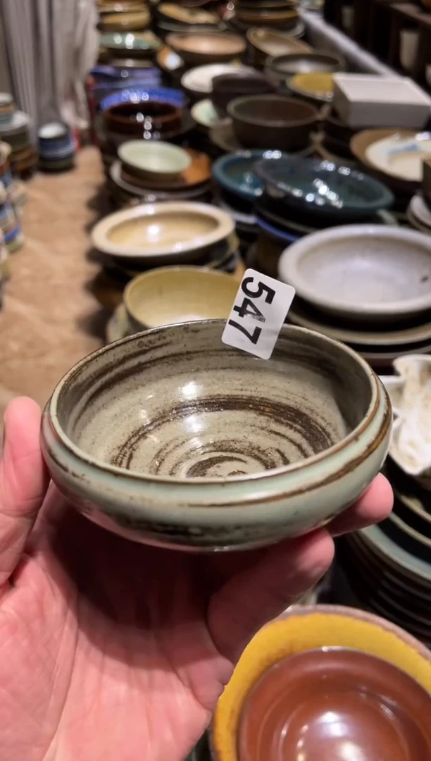 【闪购商品】瓷片547棕刷釉陀螺1个