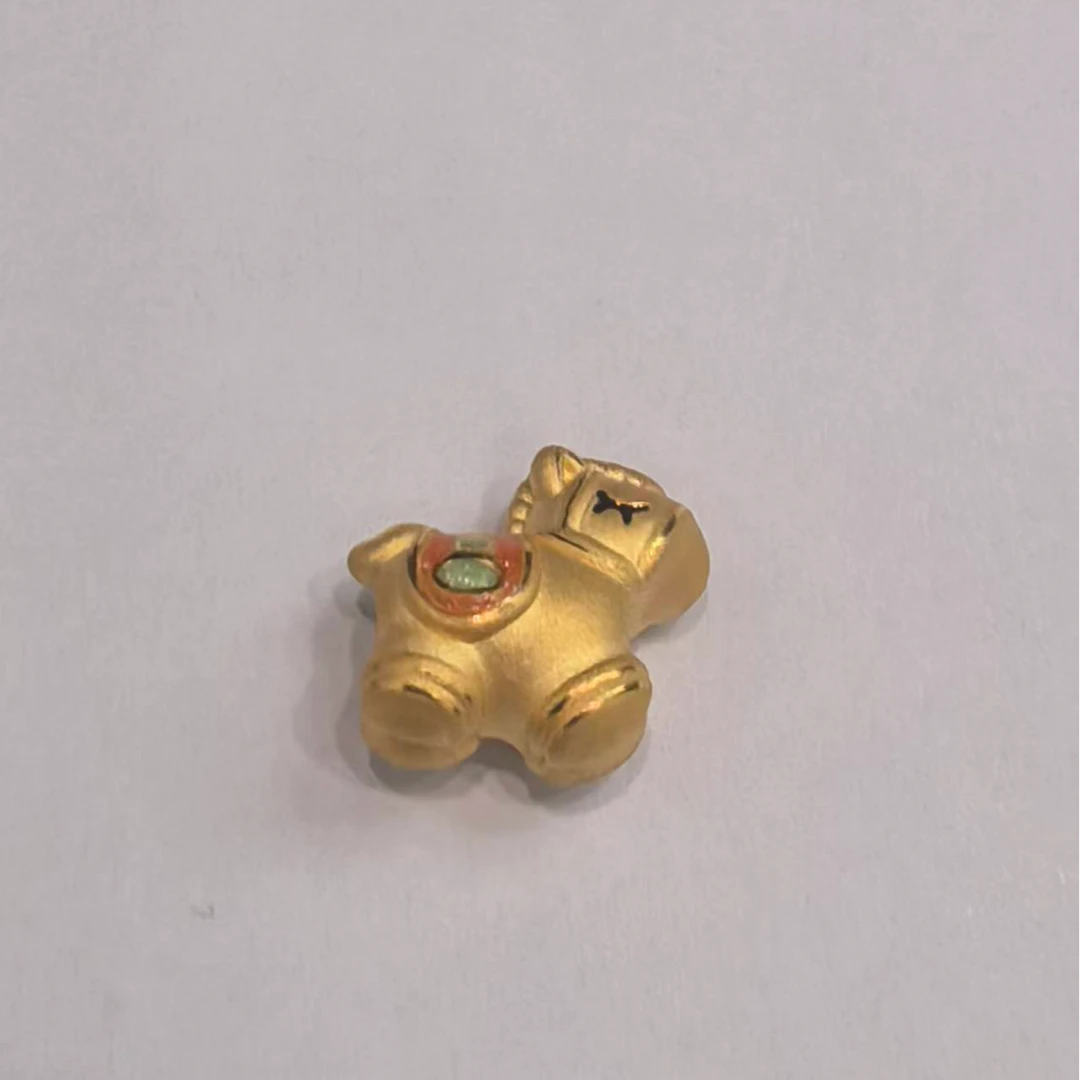 CBAI/菜百AL足金饰品  小马