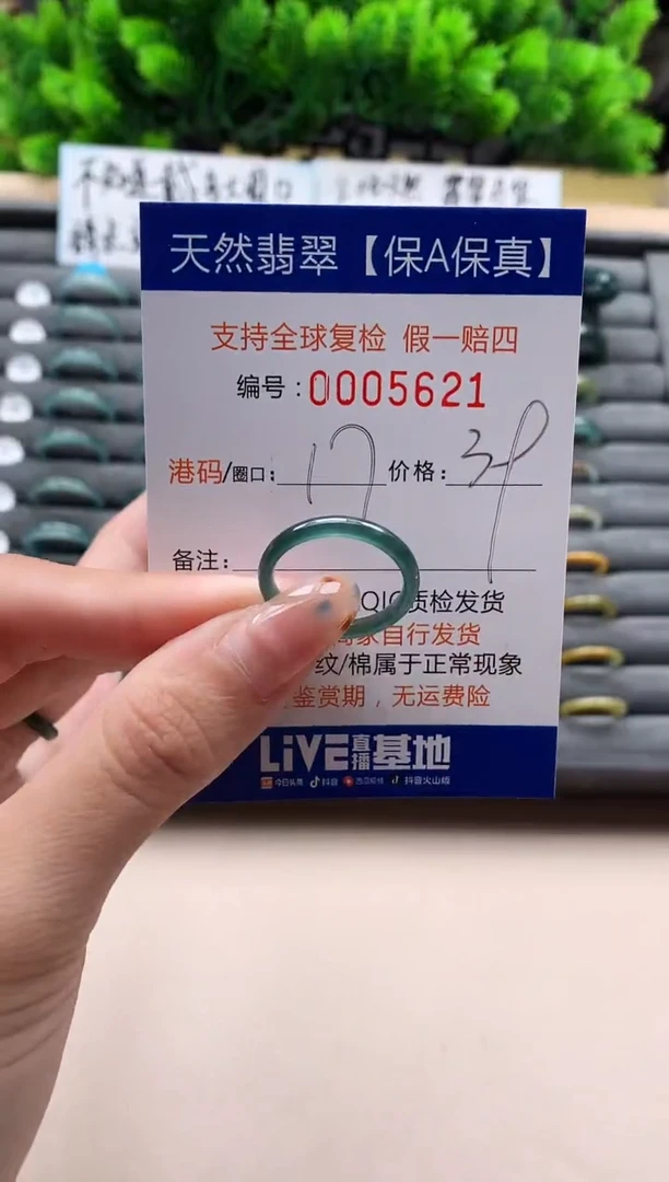 未镶嵌戒指翡翠天然 5621