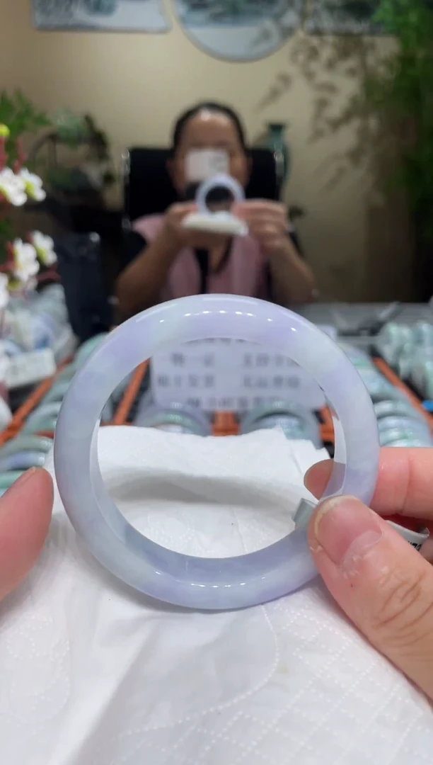 未镶嵌手镯翡翠圈口55