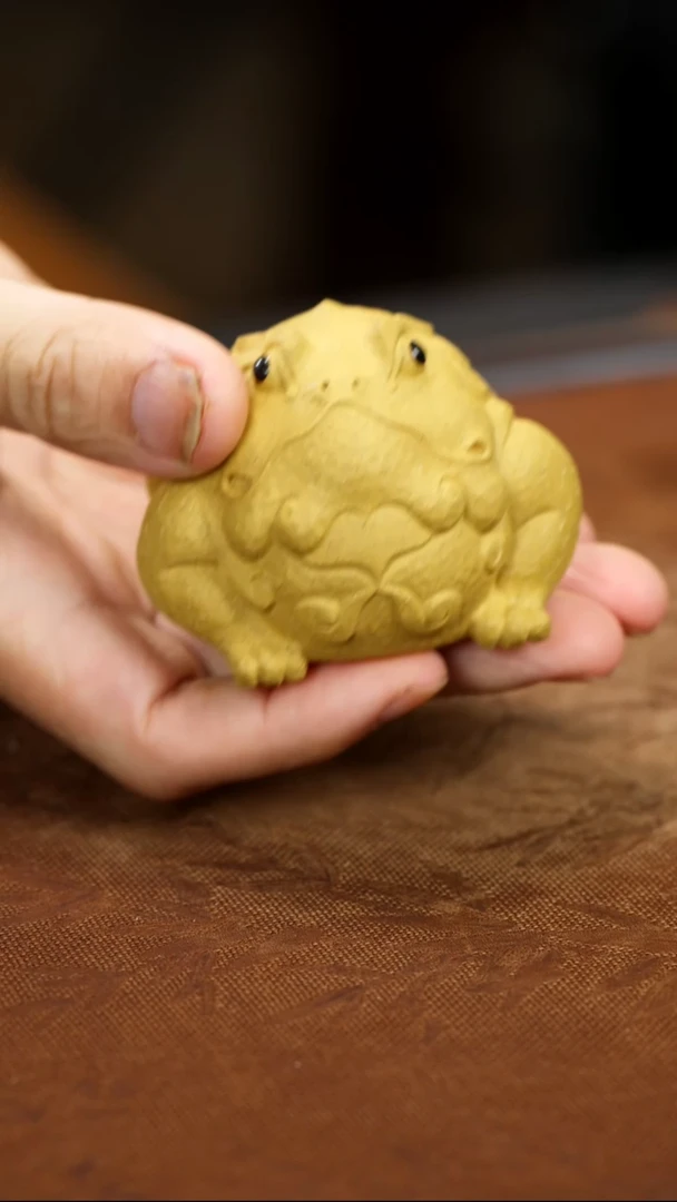 紫砂茶宠紫砂 富贵蛙