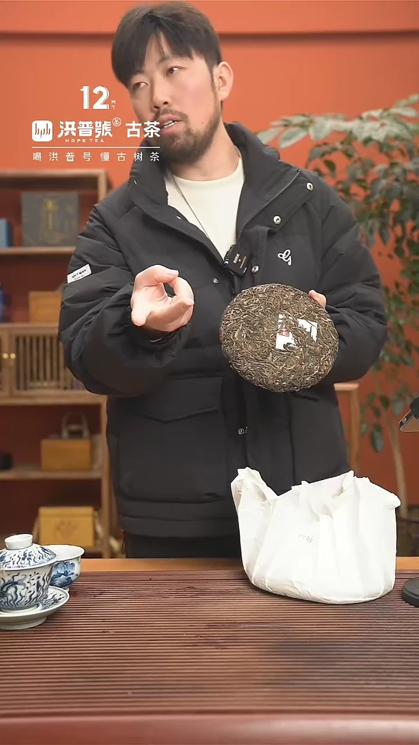 【闪购商品】23年头春野狼窝古树纯料饼茶357g