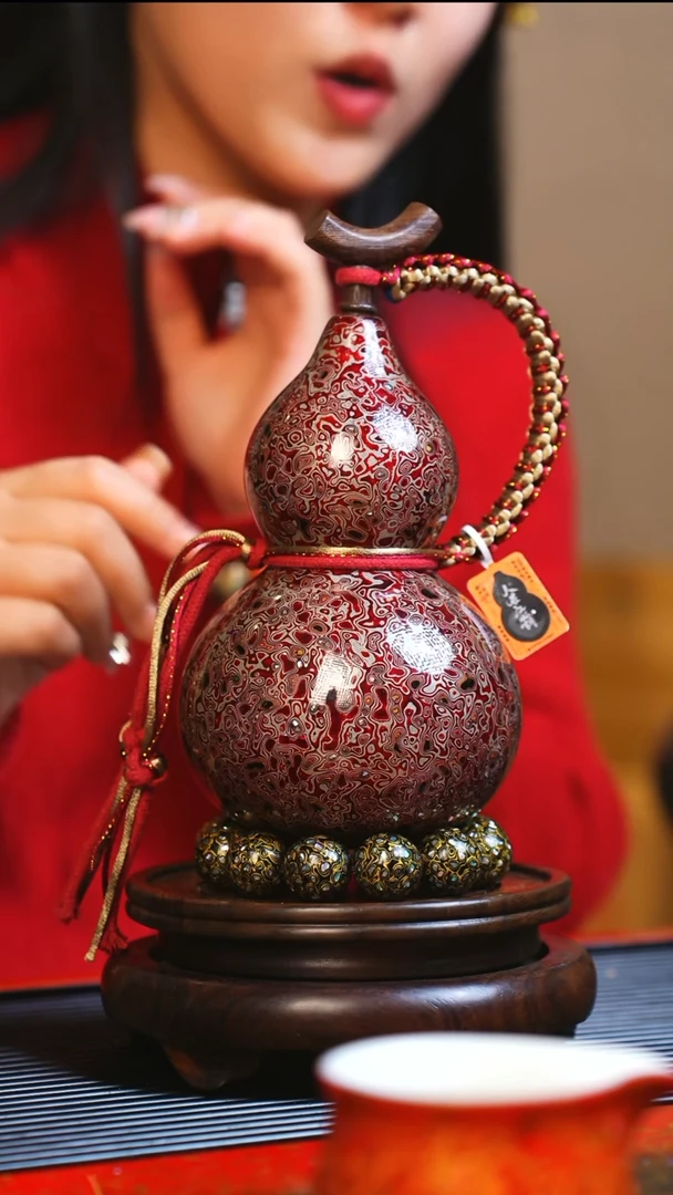 【闪购商品】JQ157大师姐臻选非遗大漆酒葫芦