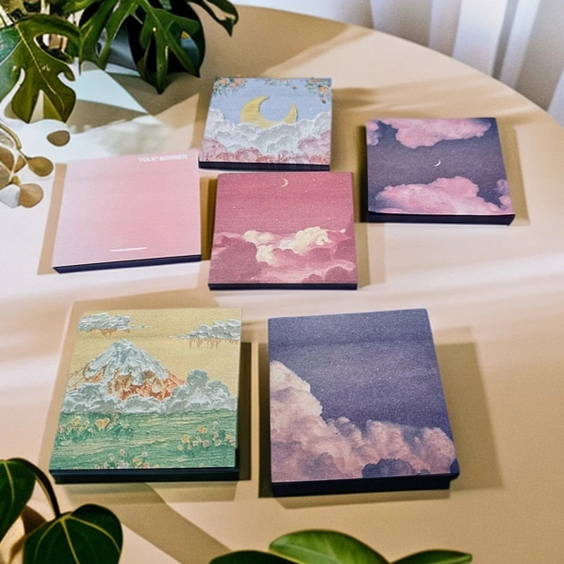 高颜值风景便利贴纸