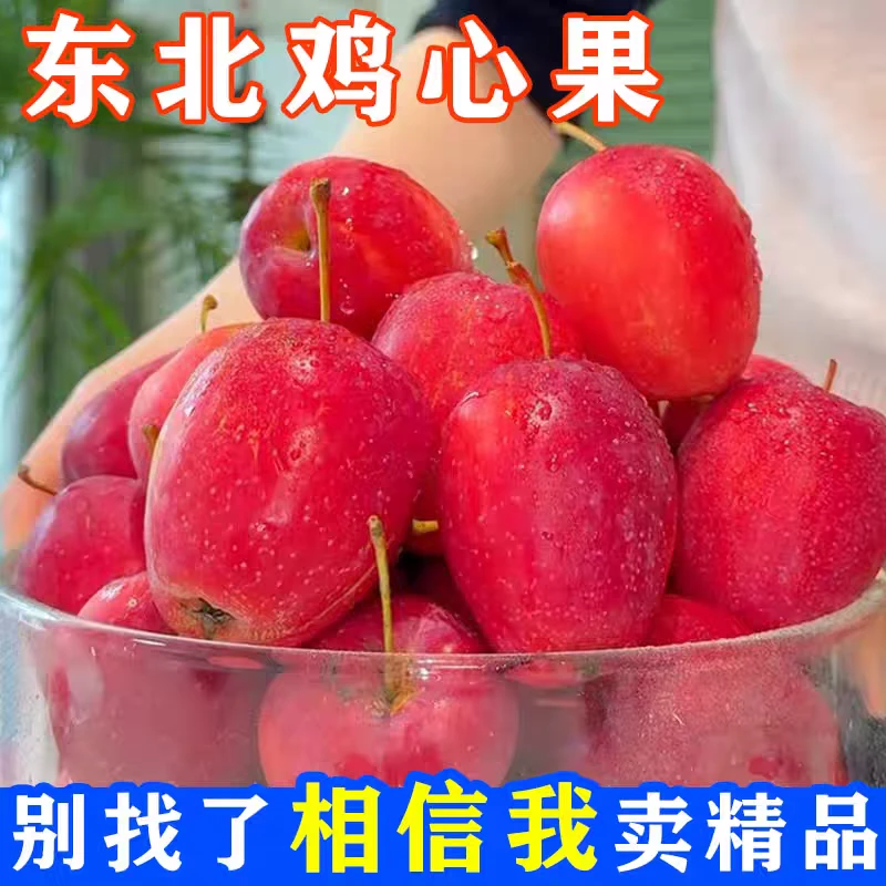 东北特产鸡心果锦绣海棠新鲜应季水果酸甜可口脆多汁