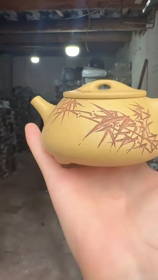 茶壶紫砂本山绿景舟石瓢