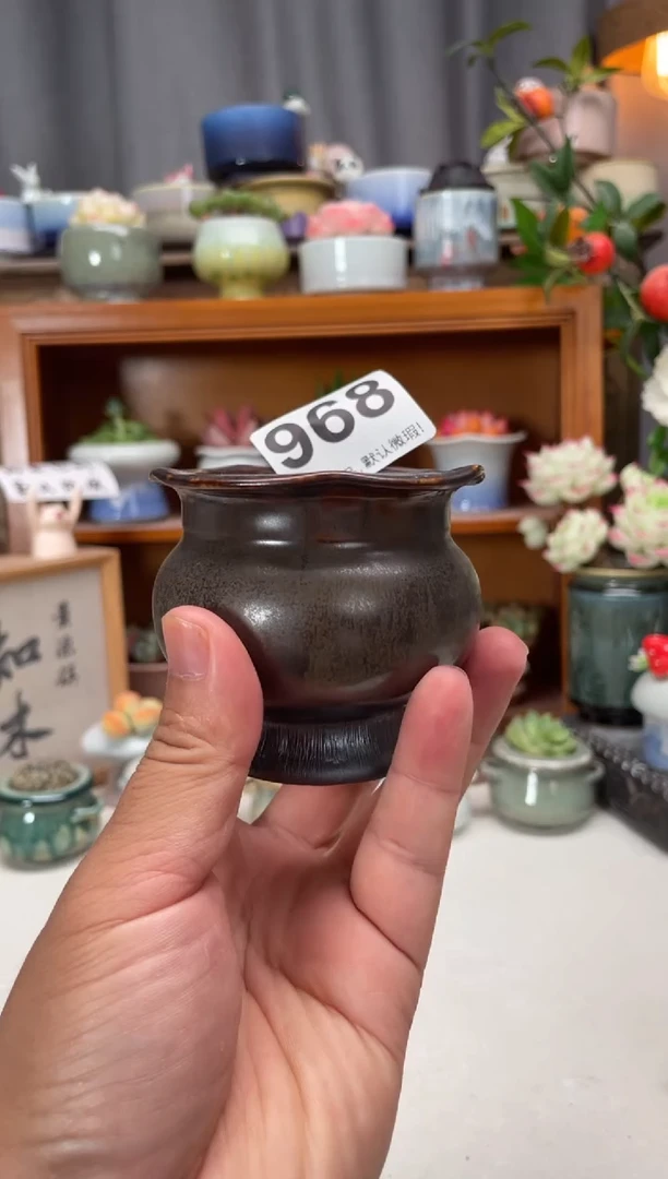 瓷片968知木小芳花盆
