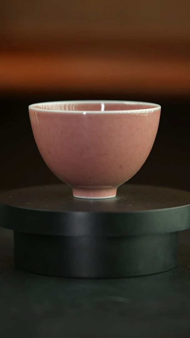 杯庐陵昱西两字隶书款鸡心杯（1号）