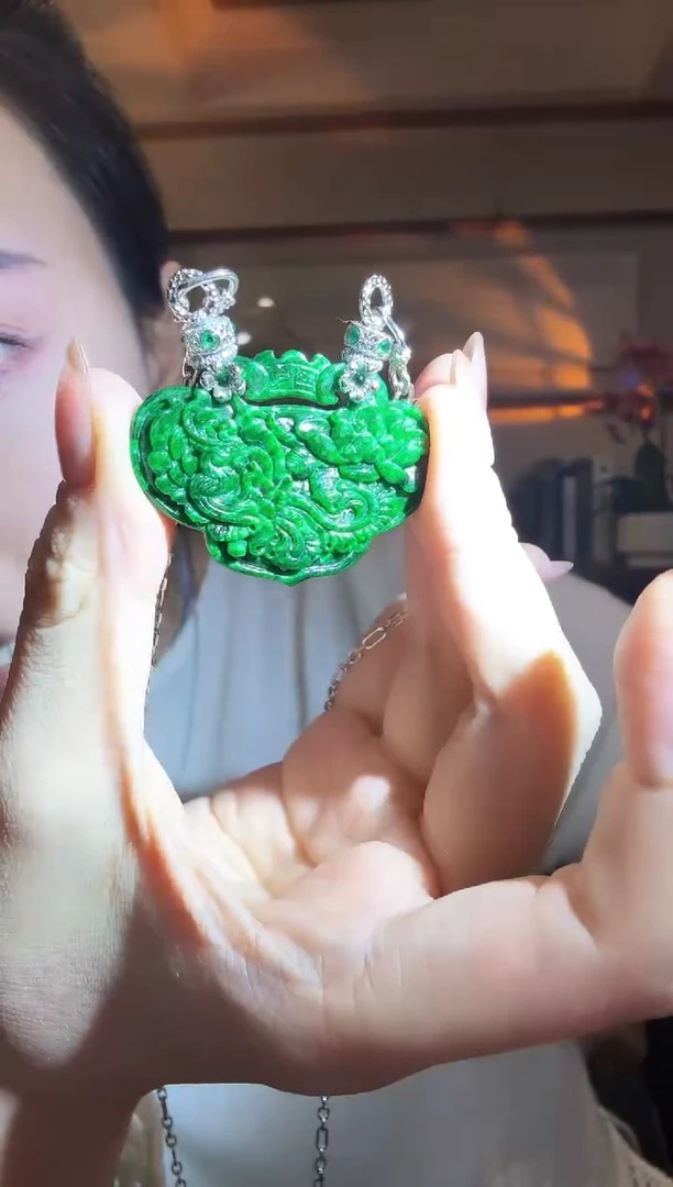 颈饰未镶嵌翡翠国风