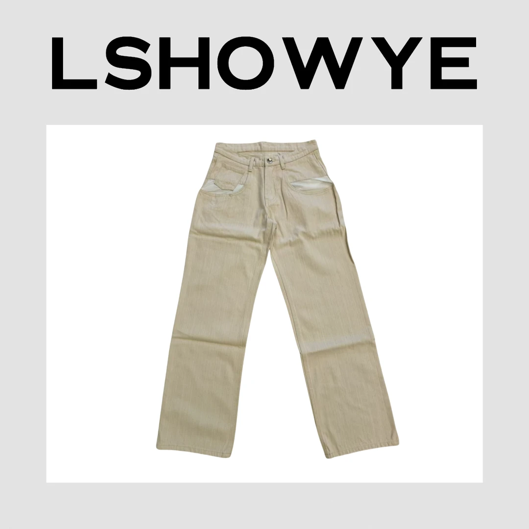 LSHOWYE｜米色牛仔裤 75108
