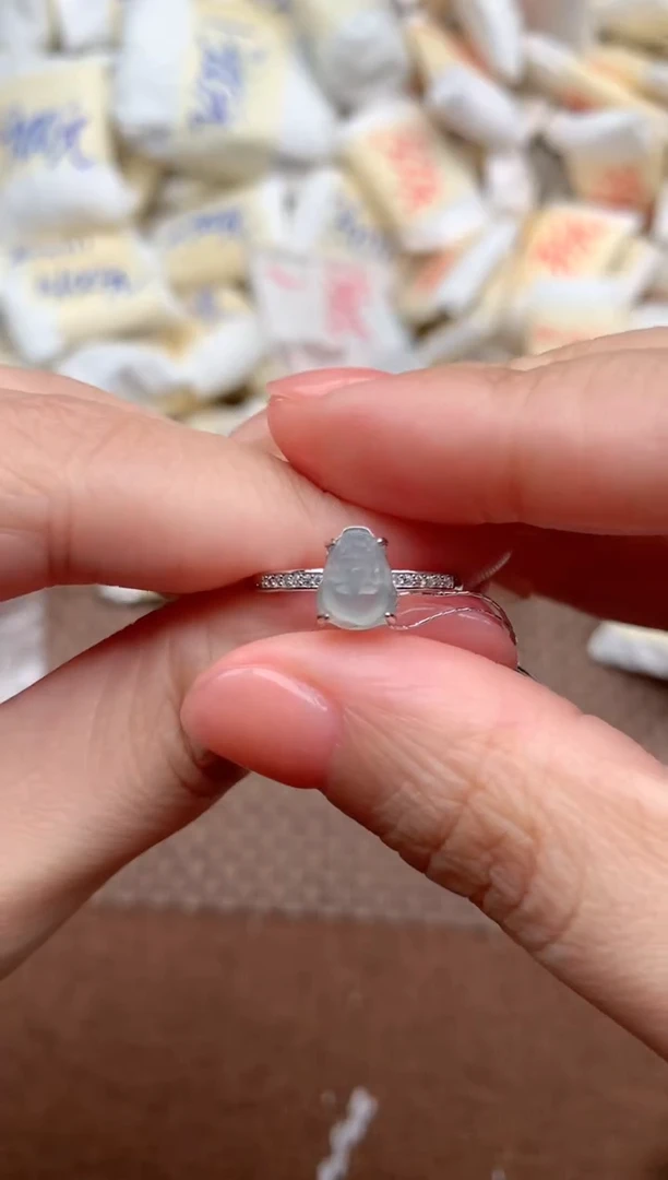 银S925镶嵌挂件翡翠一