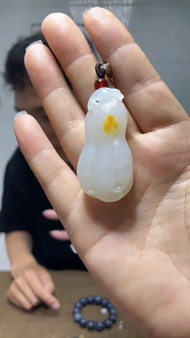 和田玉未镶嵌挂件1