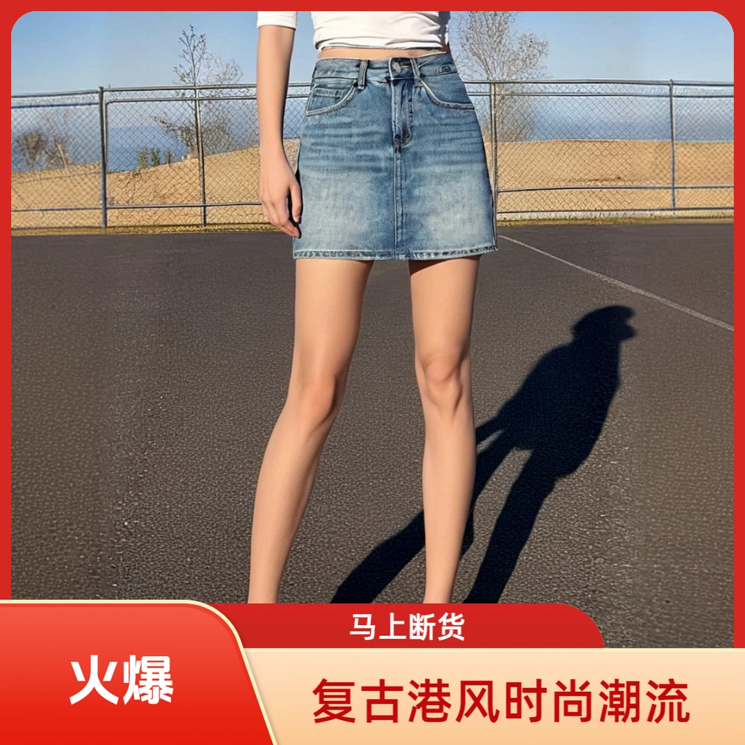 直播间过款（ 贩卖时光成为生活的依赖） 时尚显瘦显瘦女装牛仔裤