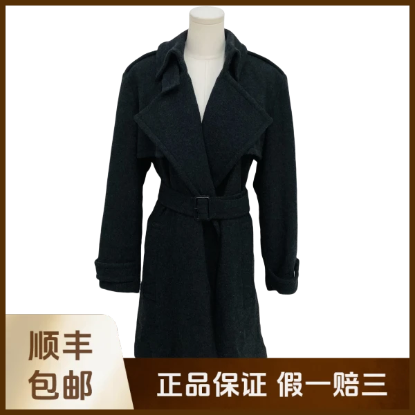 妃鱼/博柏利/山羊绒/风衣/95新/沐九28