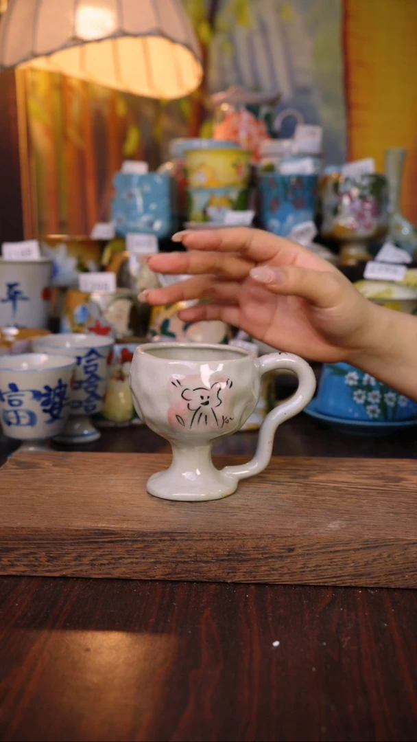 摆件泥垚手作 景德镇手工手绘器物