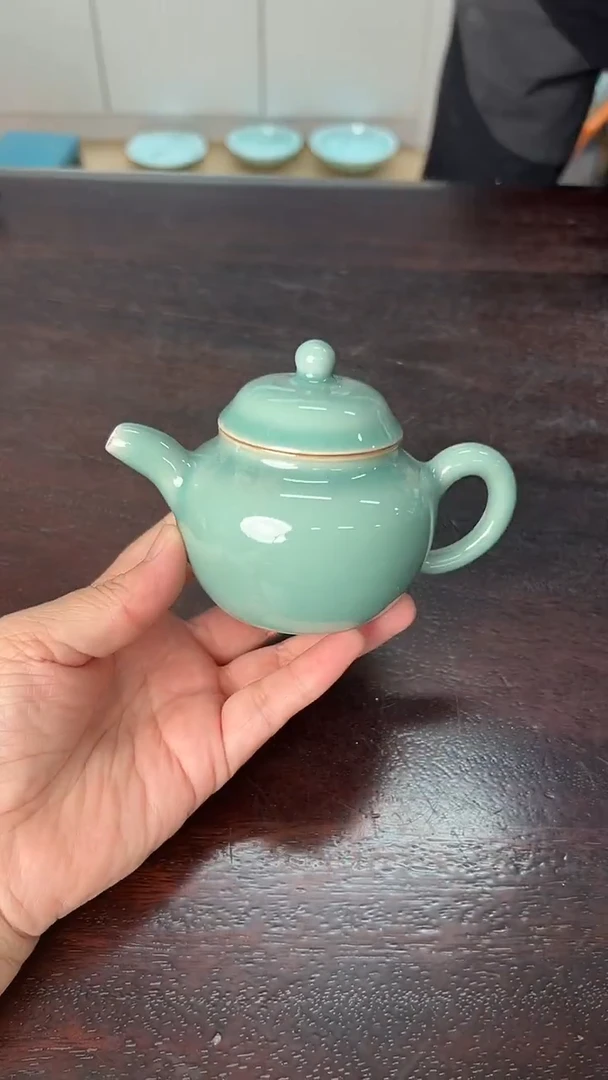 龙泉云间青瓷小米茶器