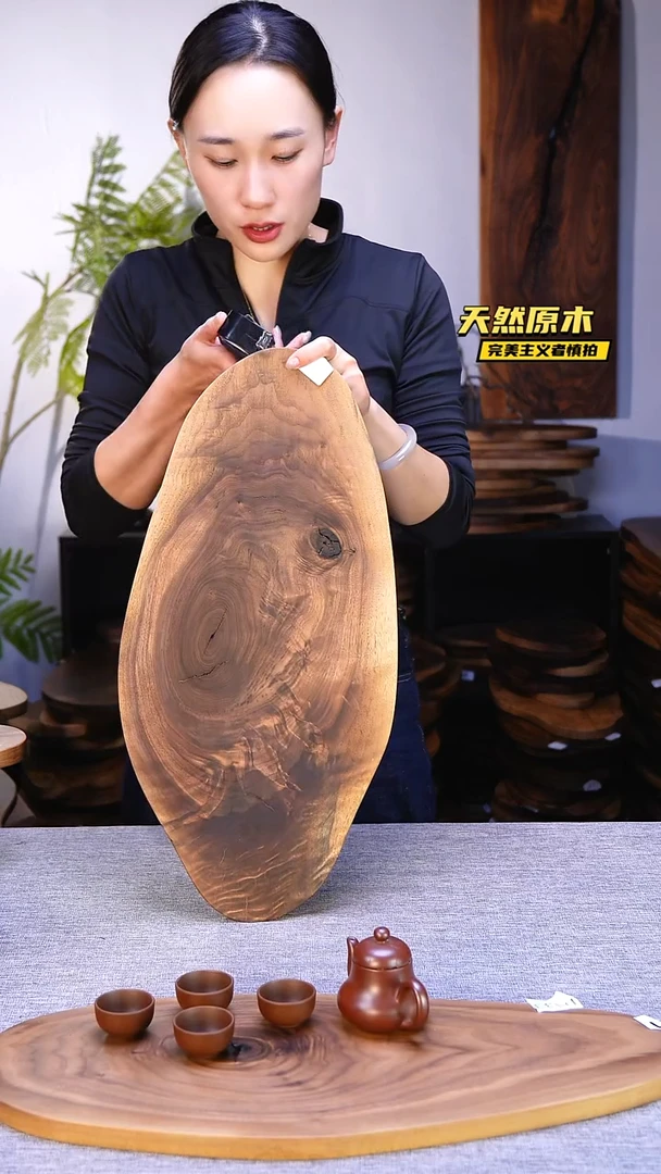 木北美黑胡桃原木.干裂疤结不属于商品质量问题完美主义者慎拍