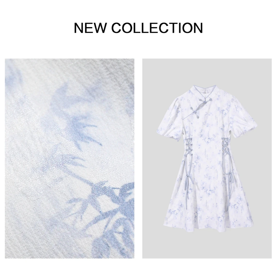 《婷婷专属》L5F26193+L1F26193C 简约高级短袖连衣裙