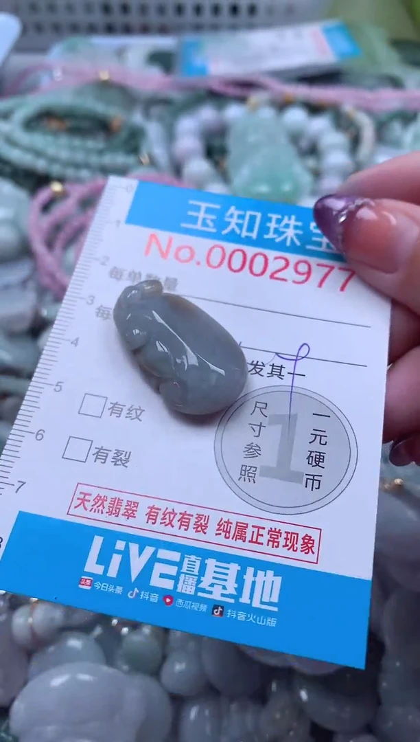 翡翠未镶嵌吊坠(不含链)2977