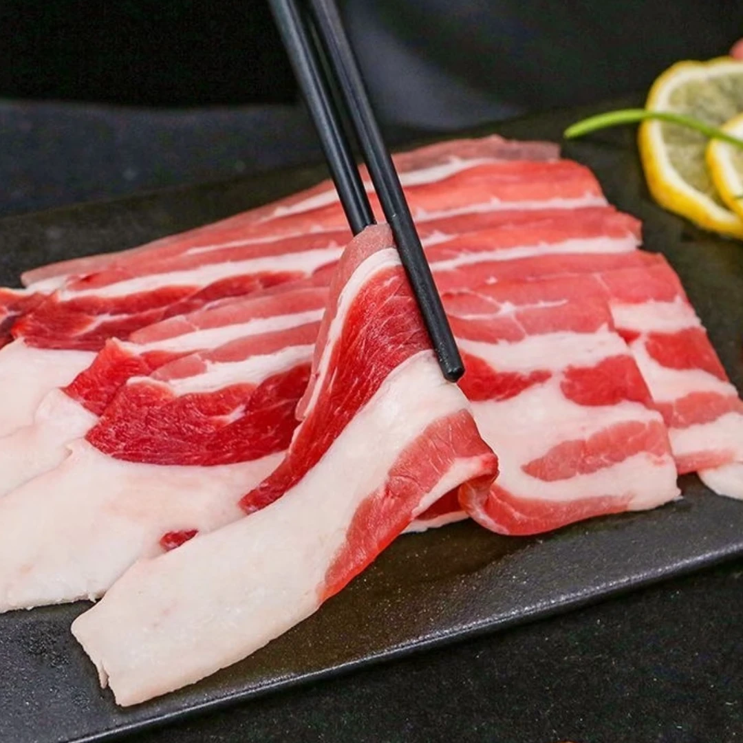 原切安格斯谷饲200天后胸肥牛片牛肉片500g*3/500g*4