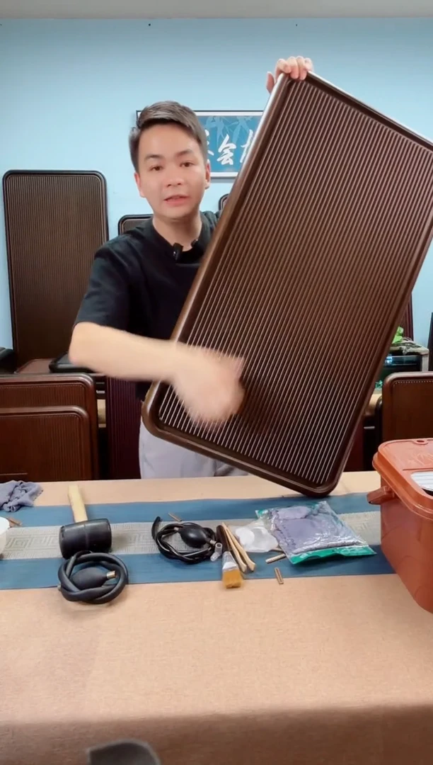 90*50*5千川棕黄色款式茶盘