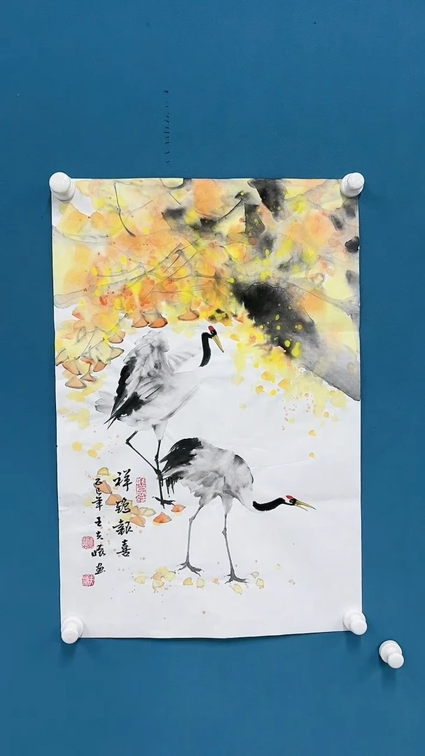 【闪购商品】国画2.17-甄选-王夫怀-四尺三开65