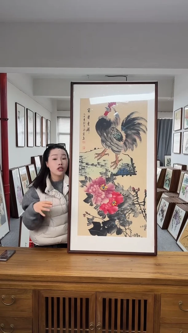 书法冰兰07-63*123尺寸手绘同款