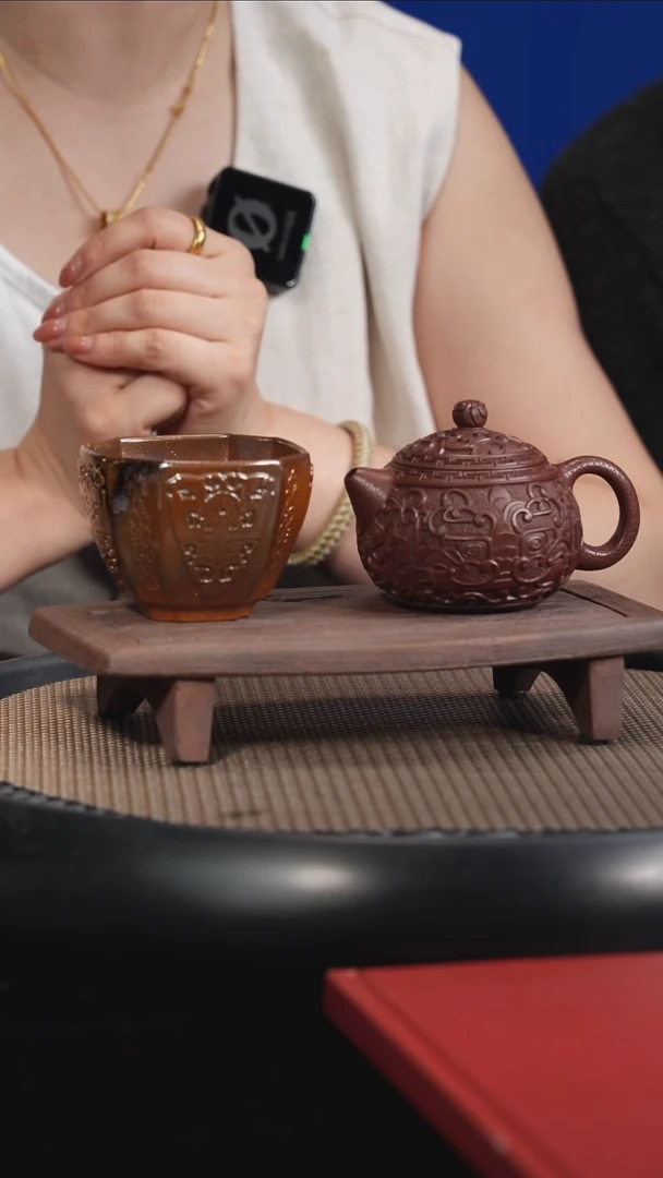 茶壶紫砂【F031】西施+杯子+茶叶+墨宝宜兴紫砂SJJ