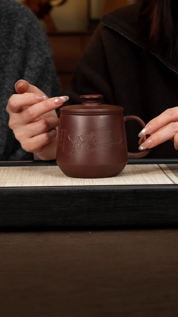 茶壶紫砂【P018】一鸣惊人盖杯