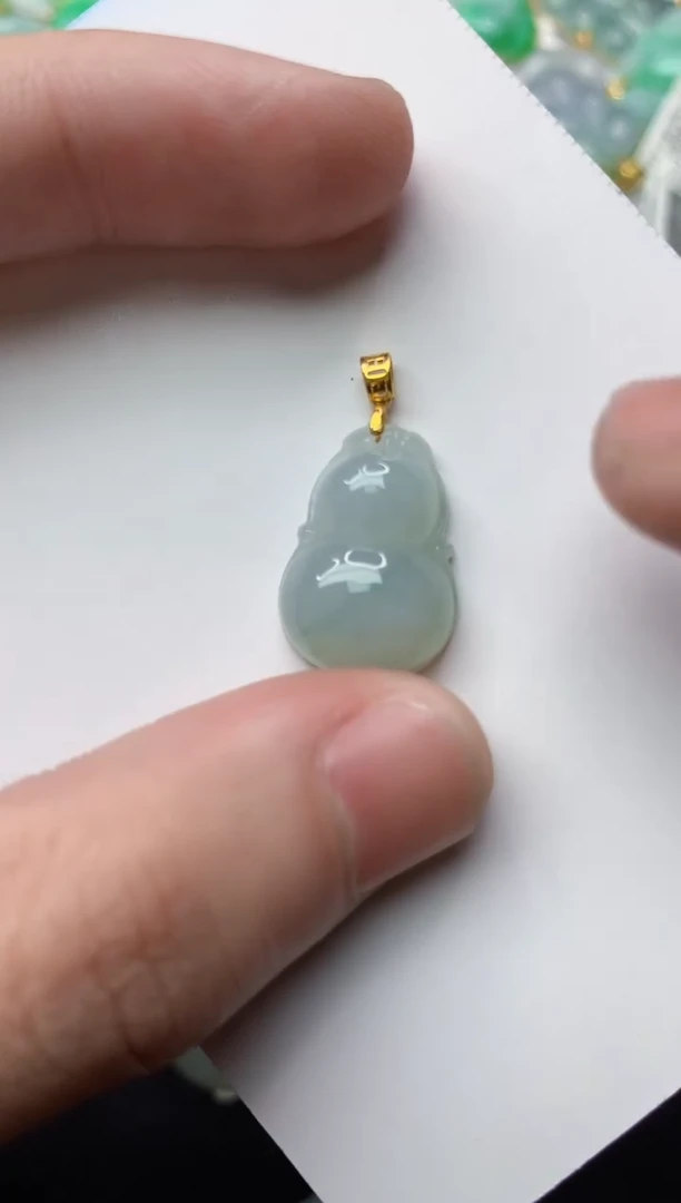 【闪购商品】翡翠颈饰18K金镶嵌63.........