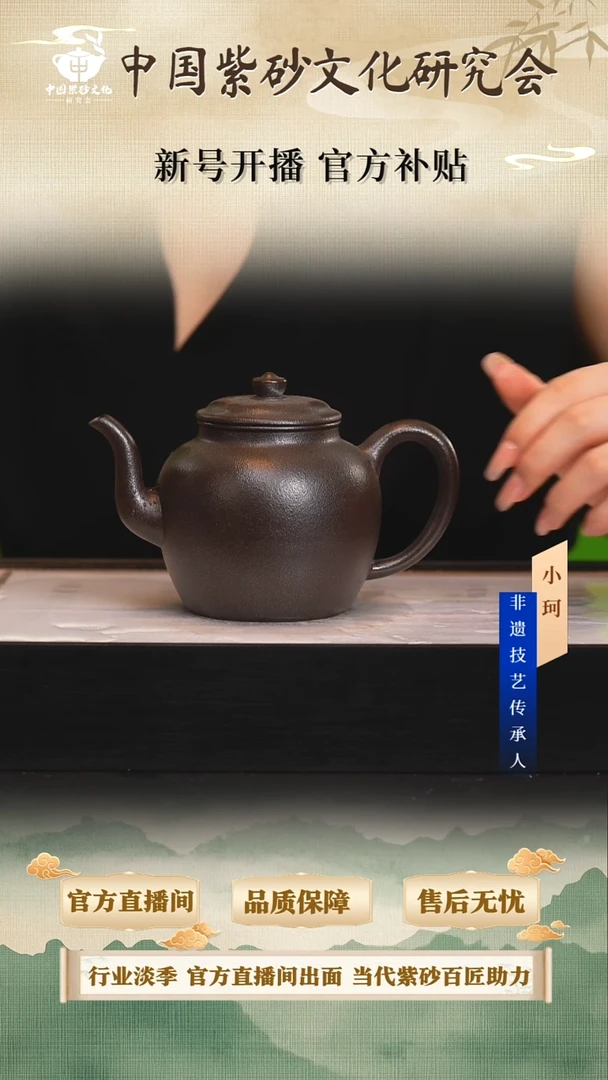 茶壶紫砂陶茶文化              玄铁石黄350cc左右