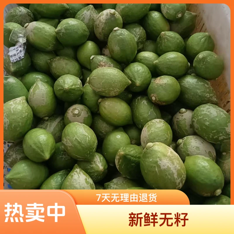 次果正宗广东无籽多汁手打奶茶百广东无籽青小青柠广州新鲜黄柠檬