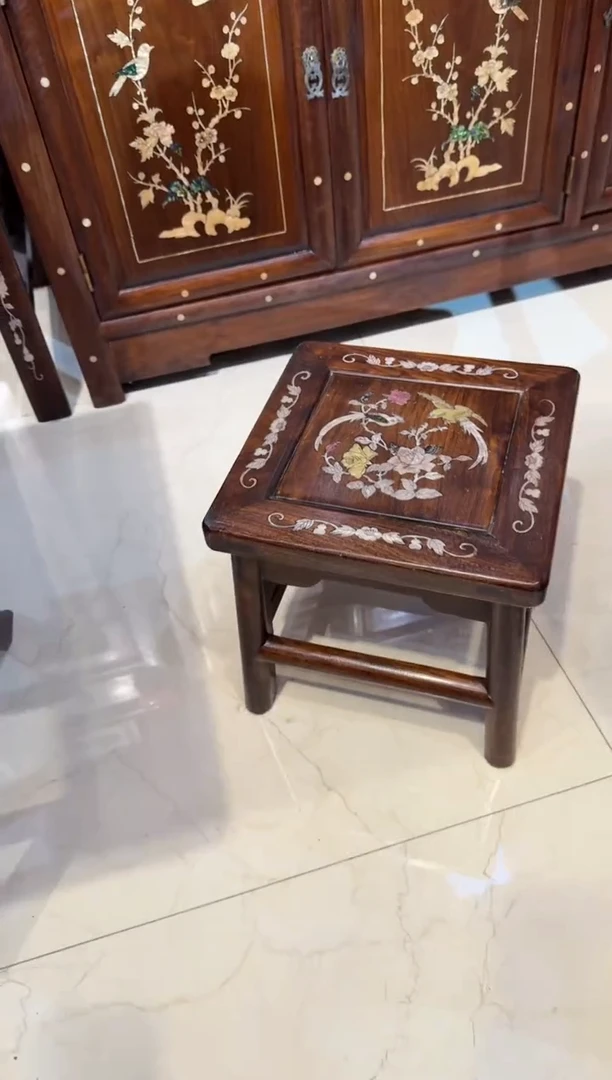 木木头款缅花长尾鸟富贵凳298