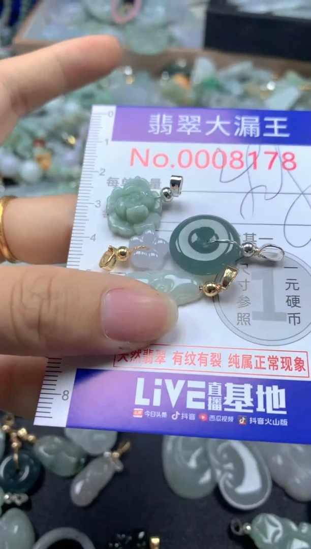 翡翠未镶嵌吊坠(不含链)8178