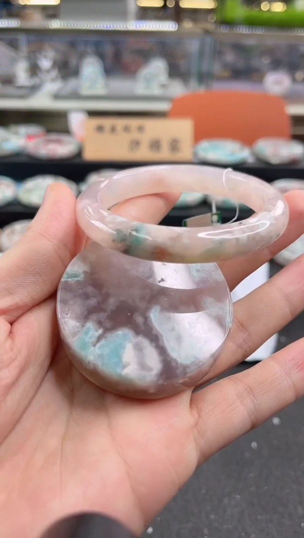 未镶嵌手镯石英质玉57圈口（赠品镯心）6887134